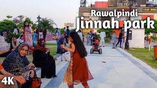 Walking in the Pakistan Rawalpindi  Jinnah park 2022 4K [upl. by Vivie83]