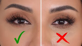 HOW TO STOP CONCEALER FROM CREASING UNDER YOUR EYES  NINA UBHI [upl. by Kylynn]