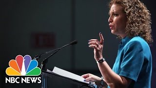 Watch Crowd Boo Debbie Wasserman Schultz In Philadelphia  NBC News [upl. by Leach]