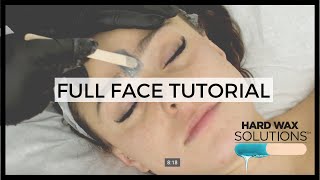 Full Face Wax Tutorial [upl. by Idnic]