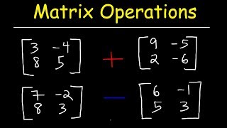 Adding and Subtracting Matrices [upl. by Ahsikat673]