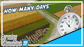 FS22 Crop Growth Time  Farming Simulator 22 [upl. by Wahlstrom572]