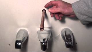 How to remove and replace a tub spout Different Types Plumbing Tips [upl. by Hcnarb]