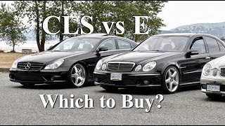 CLS55 vs E55 AMG  Which to Buy w219 vs w211 4K [upl. by Atnauqal707]