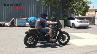 Short quotRipperquot 2into1 System for M8 Softail [upl. by Lenuahs]