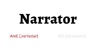 How to Pronounce narrator in American English and British English [upl. by Eeramit]