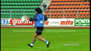 Diego Maradona Could Do Everything With a Football Rare Freestyle [upl. by Eissahc]