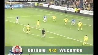 Carlisle v Wycombe Nov 26 1995 [upl. by Thorsten266]