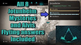 Assassins Creed Valhalla All Jotunheim Mysteries Locations guide [upl. by Uno917]