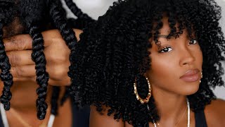 THE PERFECT TWIST OUT on Natural Hair  Slim Reshae [upl. by Eigram]