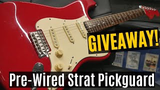 How To Install A Prewired Pickguard Fender Squier Strat [upl. by Ennoitna688]