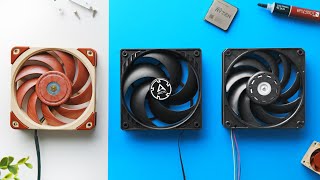 Noctua vs Arctic Nidec  Ultimate 120mm Fan Rematch [upl. by Eremaj831]