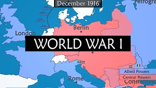 World War I  Summary on a Map [upl. by Elazaro]