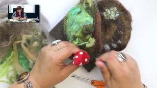 DIY How to Create a Needle Felted Gnome Home [upl. by Lamp]