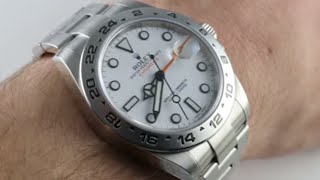 PreOwned Rolex Explorer II 216570 quotPolarquot Luxury Watch Review [upl. by Micah339]