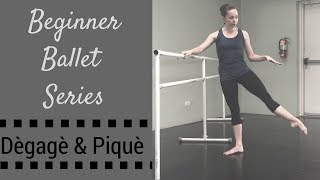 Beginner Ballet Series  Dégagé amp Piqué [upl. by Anirtal]