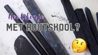 Hoe teken je met houtskool [upl. by Nirag116]