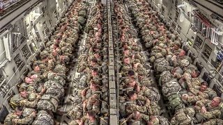 Paratroopers Static Line Jump From C17 [upl. by Eda]