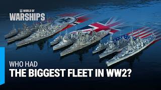 World War 2 Navy Comparison — Fleets Evolution 1939–1946 [upl. by Kentigera]