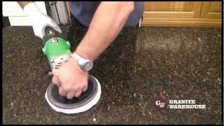 How to Re Polish a Granite or Engineered stone top  MB Stoncare MB 20 [upl. by Millard898]