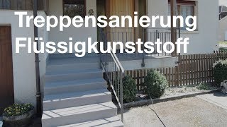 Treppensanierung mit Flüssigkunststoff [upl. by Anabal]