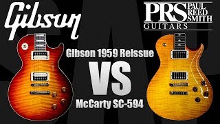 PRS Wood Library McCarty 594 vs Gibson 1959 Reissue Les Paul with Tom Quayle [upl. by Brendin83]