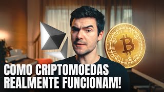 Como Criptomoedas REALMENTE Funcionam  Bitcoin explicada PARA INICIANTES [upl. by Acira]