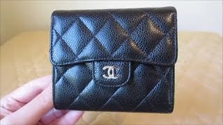 Chanel Compact Flap Wallet  Review [upl. by Lemaj]