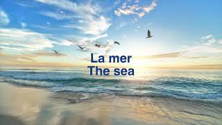 La Mer The Sea  with French lyrics and my English translation [upl. by Cinderella]