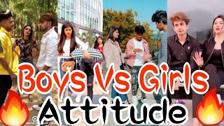 🔥 🔥 Boys Vs Girls Attitude Tik Tok Video  😎 Attitude Tik Tok Video 2021  Girls Attitude Tik Tok🔥 [upl. by Dorrej]