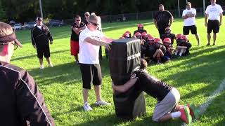 Football Tackling Drills  Hawk Roll Tackle [upl. by Uttasta]