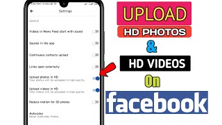 How to Upload HD Photos amp HD Videos on Facebook [upl. by Narine205]