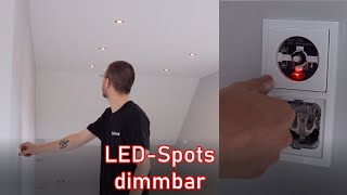 Dimmbare LEDSpots Montage unter realen Bedingungen ElektroM [upl. by Rasmussen621]