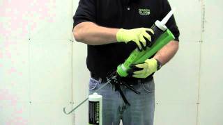 Applying Green Glue Noiseproofing Compound [upl. by Haig]