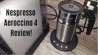 Nespresso Aeroccino 4 Milk Frother Review  Worth upgrading from the Aeroccino 3 [upl. by Ebberta]