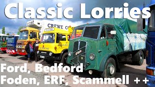 Classic british lorries  inc Leyland ERF Scammell Ford Austin Morris Bedford AEC Guy [upl. by Kaspar]