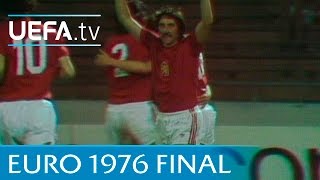 Czechoslovakia v West Germany 1976 UEFA European Championship final highlights [upl. by Anohsal392]