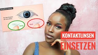 How To Kontaktlinsen richtig einsetzen  BeautybyV [upl. by Kelwin]