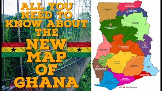 The New Map of Ghanas 16 Regions with Sightseeing Locations  2020 [upl. by Coheman]