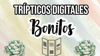 COMO HACER TRÍPTICOS DIGITALES BONITOS [upl. by Powell703]