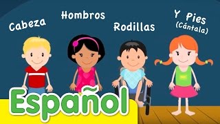 Cabeza Hombros Rodillas Y Pies Cántala  Canciones Infantiles  Super Simple Español [upl. by Nerrad896]