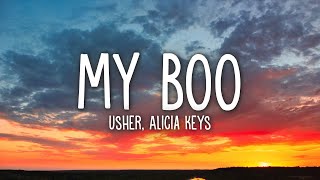 Usher  My Boo Lyrics ft Alicia Keys [upl. by Eirrej]