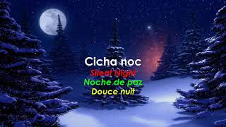 Cicha noc Silent Night  Noche de paz  Douce nuit  Polish song with Eng  Spa and Fr subtitles [upl. by Adnwahsar]