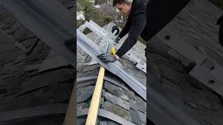 Putting my DIY Lead Ridge shorts lead leadwork leadworking diy roof roofing [upl. by Harty]