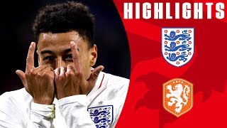 Netherlands 01 England  Lingard Scores Winner in Promising Night for England  Official Highlights [upl. by Odraode]