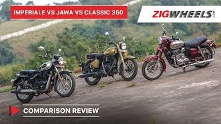 🏍 Benelli Imperiale 400 🆚 🏍 Jawa 🆚 🏍 Royal Enfield Classic 350  Comparison Review  ZigWheels [upl. by Nollahp301]