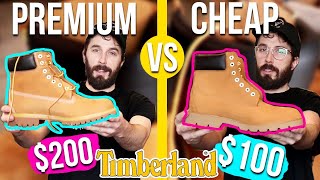 Premium Timbs VS Basic Timberland Boots CUT IN HALF [upl. by Epperson]