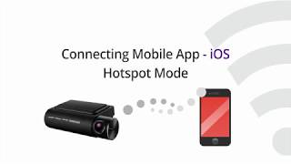 Thinkware F800F800PRO Connecting the Mobile App  Hotspot iOS [upl. by Oniram]