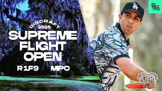 2025 Supreme Flight Open  MPO R1F9  Heimburg Barela McBeth Robinson  Jomez Disc Golf [upl. by Ativak850]