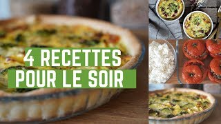 JE PREPARE MES REPAS DE LA SEMAINE  4 IDEES RECETTES POUR LE SOIR [upl. by Averill341]